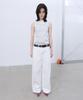 LCDC™ Frayed Line Detail Pants (White)
