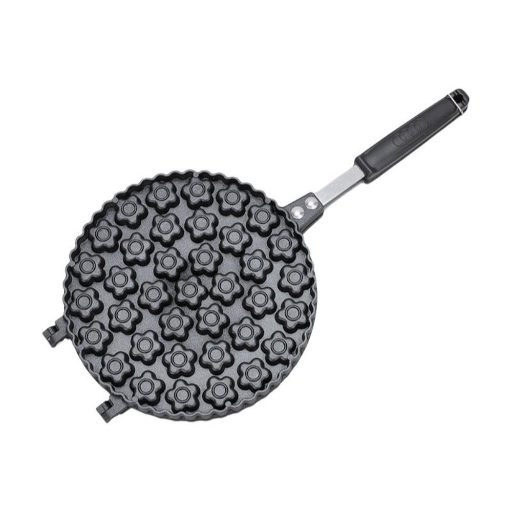 19/37 Holes Plum Blossom Cake Mold Long Handle Egg Waffler Iron  Baking Accessories