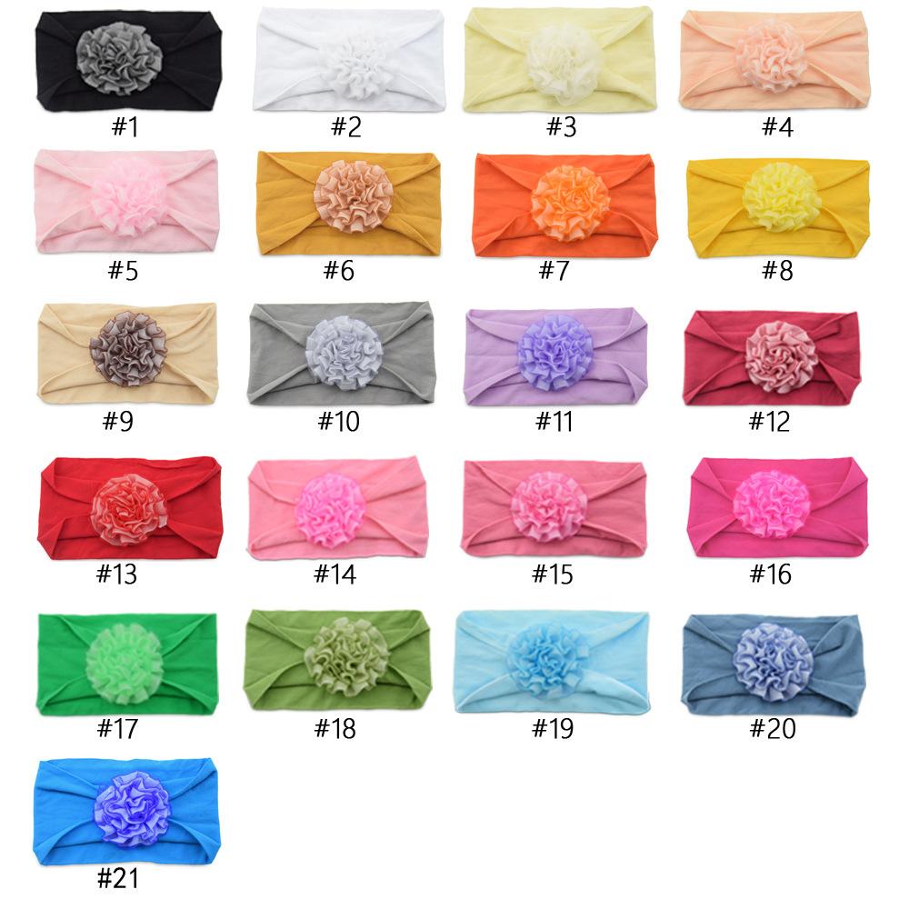 

Детская нейлоновая повязка на голову с большим цветком, детская повязка на голову, сетка, детские аксессуары для волос, головной убор, чулки, головной убор