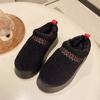 Fashion 2025 Winter New Fleece Warm and Comfortable Platform Snow Cotton Round Toe Fashion Cotton Slippers for Women