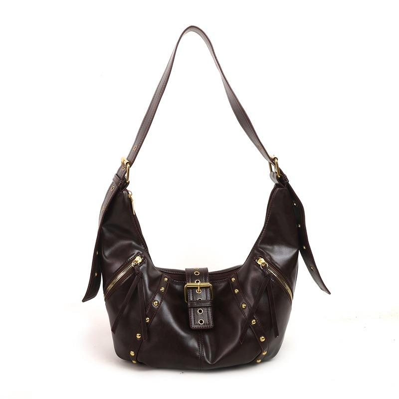 Retro Bag Women's Large-capacity New Autumn and Winter Niche Retro Shoulder Messenger Bag Commuter Dumpling Bag