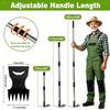 Weeding Tools, 58in Weed Remover Tool Gardening Tools, 2 In 1 Manual Garden Hoe with Long Handle, Heavy Duty Stainless Steel for Garden Digging Lawn
