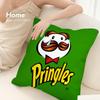 Bearded P-Pringles Pillow Case 3D Print Polyester Fiber 40*40cm Home Sofa Throw Decoration Festival Gift