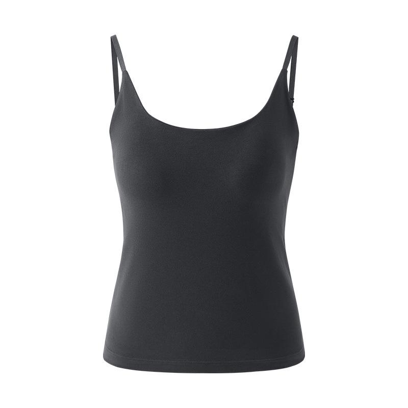 Damen Samt U-Ausschnitt Camisole mit Kamelienöl - Warmes ärmelloses Herbst/Winter Unterhemd