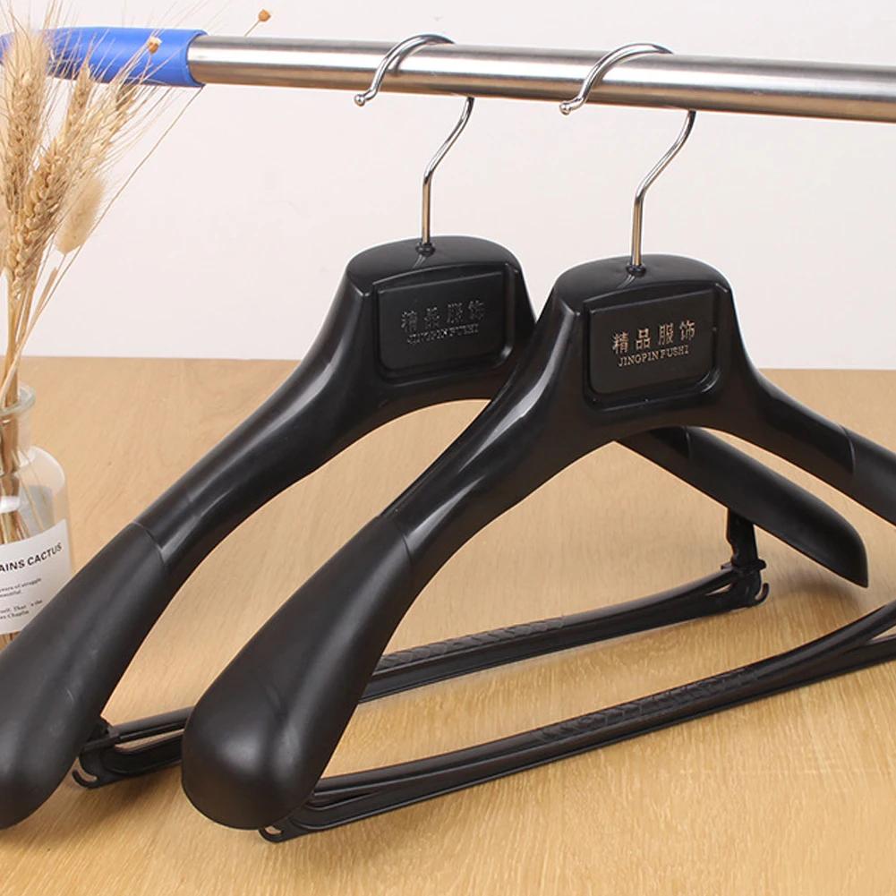 5 szt. Szerokie ramię Plastikowy wieszak na ubrania, Wieszak na garnitur Bezszwowe stojaki do suszenia płaszczy, Organizer do przechowywania w garderobie