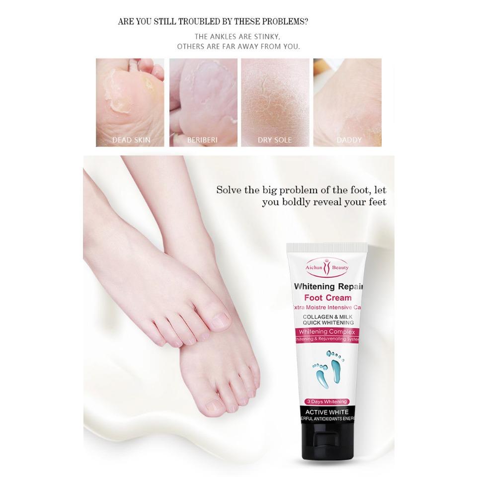 Aichun 100г Крем для ног Молоко Крем для ухода за ногами предотвращает появление трещин на ногах, увлажняет и омолаживает кожу