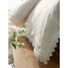 Parure de lit - lit 1 personne (UK) - broderies - luxueuse - blanc
