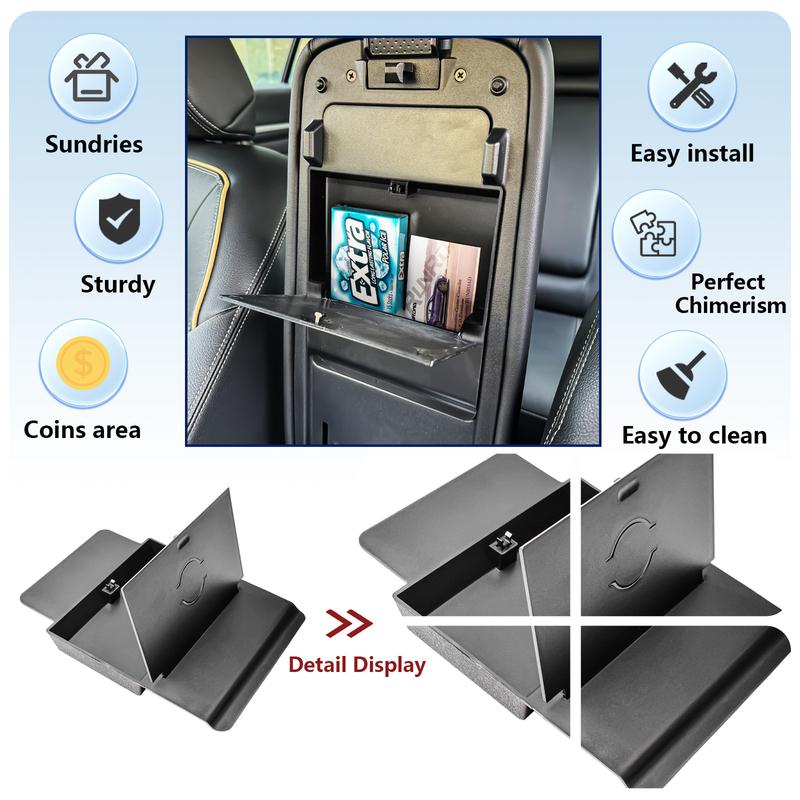Armrest Hidden Box For      2024 Nissan Altima S/SV/SR/SL/Platinum Center Console Hidden Box ABS Organizer