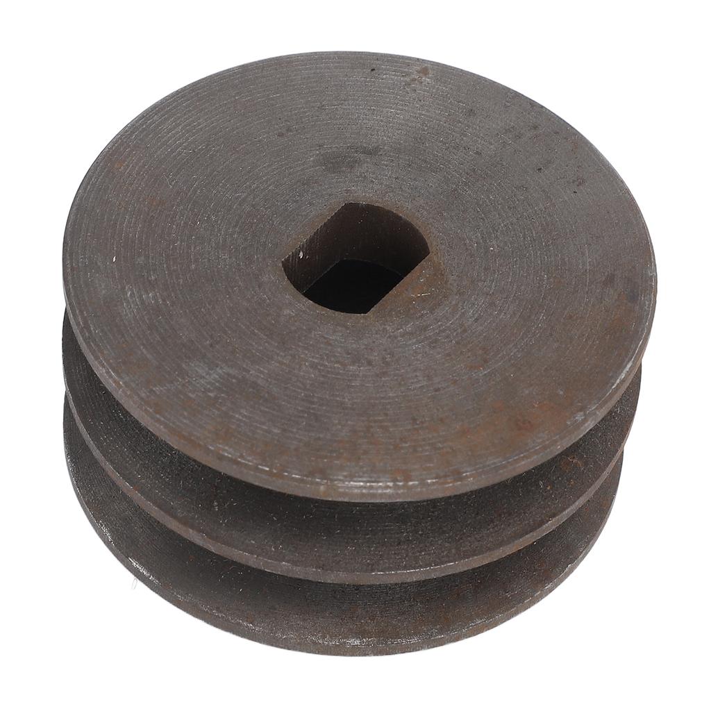 Motor Belt Pulley H Hole 12x17mm Double Groove Metal Belt Pulley for Brushed Brushless Direct