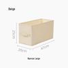 Anqin Foldable Narrow Storage Box - White Fabric