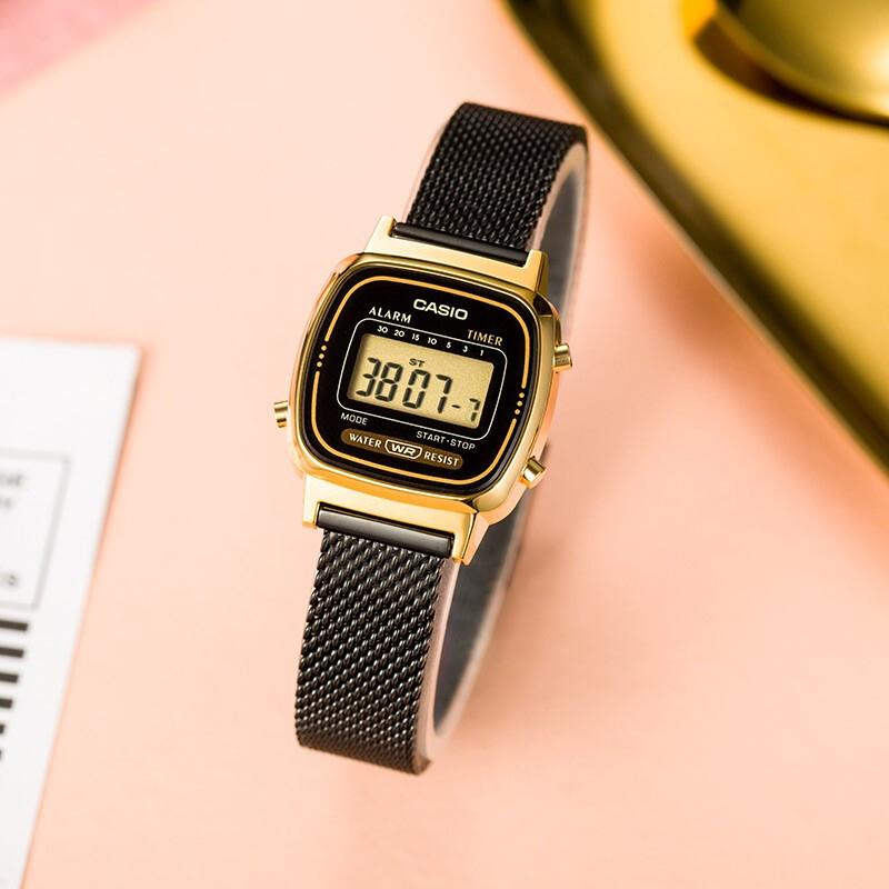 Casio Ανδρικό Νεανικό Μαύρο Ρολόι LA670WEMB-1 LA670WEMB-1