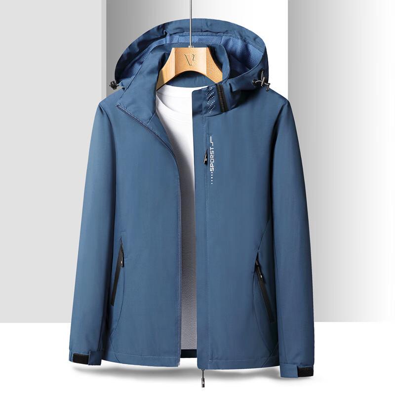 JIAOXIU Men s Autumn/Winter Hooded Outdoor Functional Jacket L