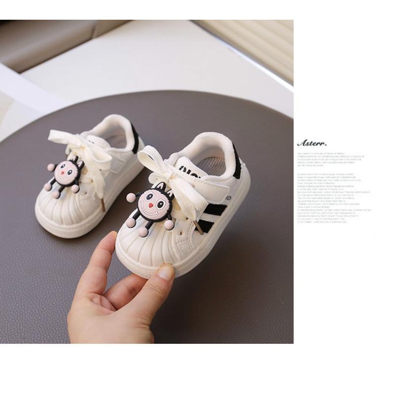 Girls Shoes Spring and Autumn Children Shell Head Sports Shoes Boys Board Shoes White Shoes Casual Soft Sole Baby Toddler Shoes