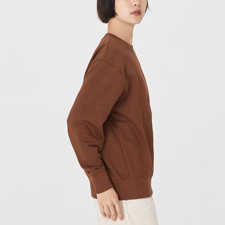 New MLB Old Flower Sweatshirts Unisex Dark Brown 3AMTM0624-43BRD