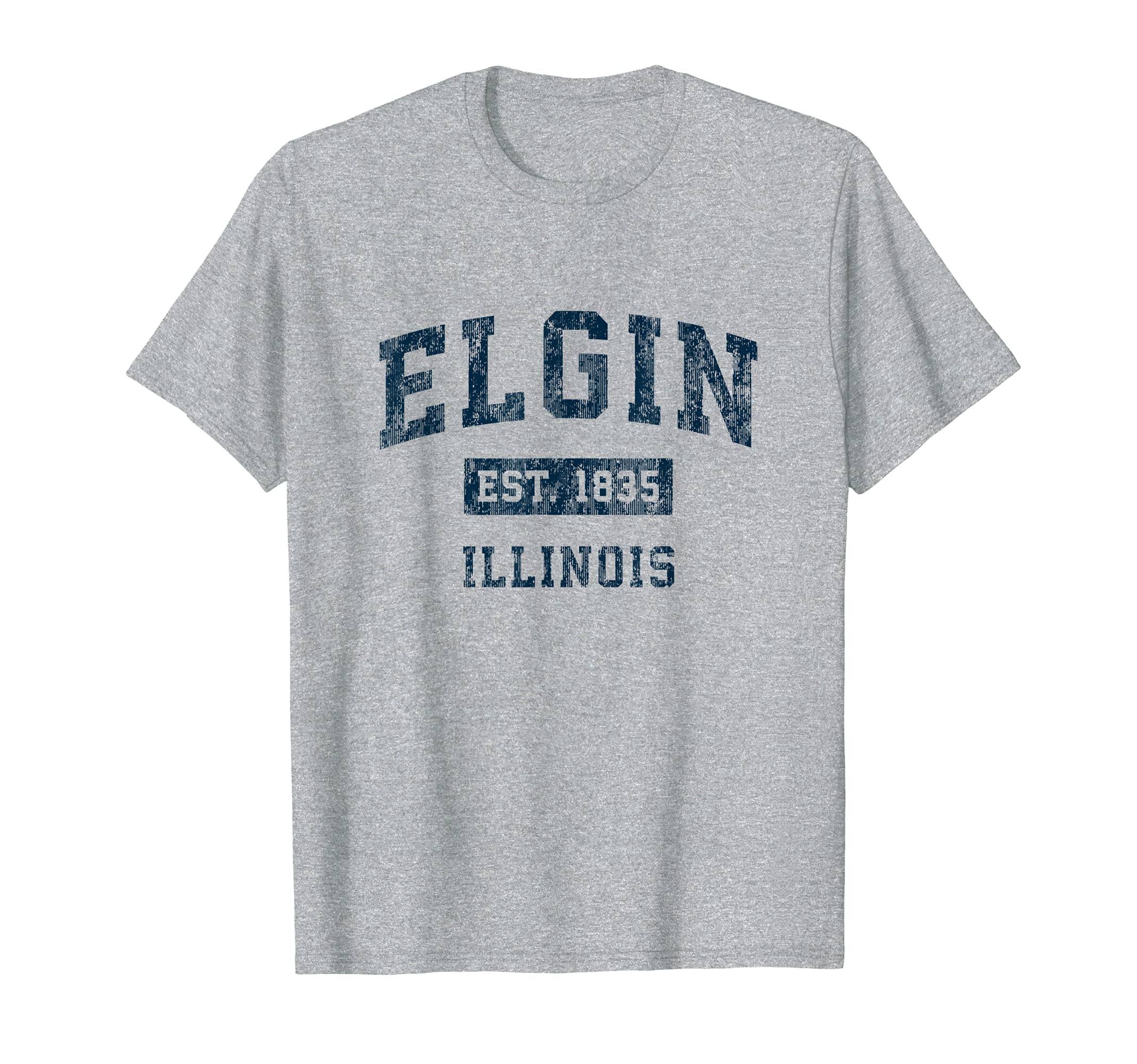 

Футболка Elgin Illinois IL Vintage Sports Design Navy Print