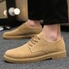 Fashion 2025New Men's Shoes Fashion Suede Casual Shoe Comfortable Driving Shoes Lace Up Oxfor Work Shoes for Men Flats Zapatillas Hombre