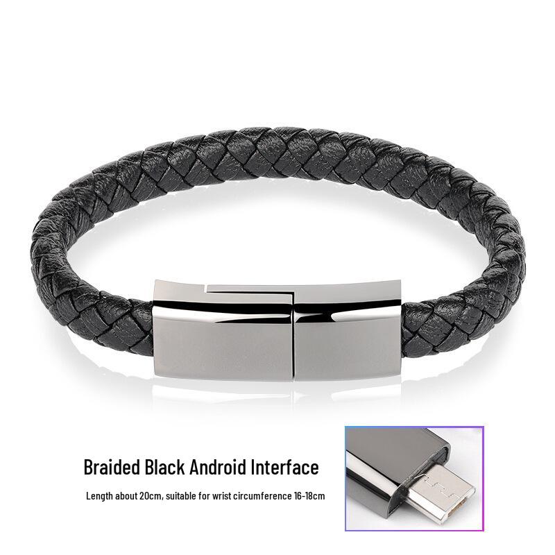 Influencer Creative Fast Charging Bracelet Cable for Huawei, Apple, Android, Xiaomi, OPPO, Type-C