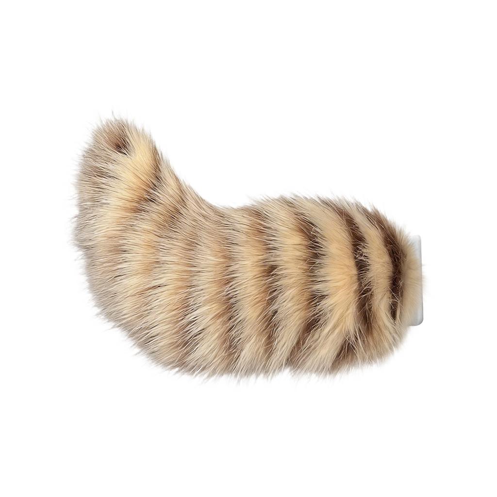 Plush Faux Fur Animal Tail Clip On Costume Accessory Soft Fluffy Tail for Cosplay Party Events Dress Up