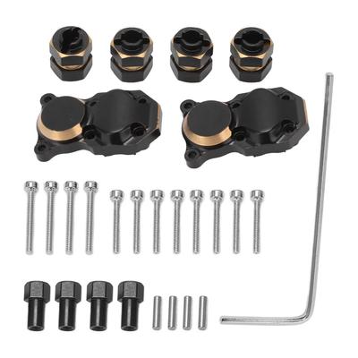 RC Brass Coupler Wear Resistant Precise RC Brass Coupler with Front and Rear Diff Cover for Axial SCX24 1 24 RC Car