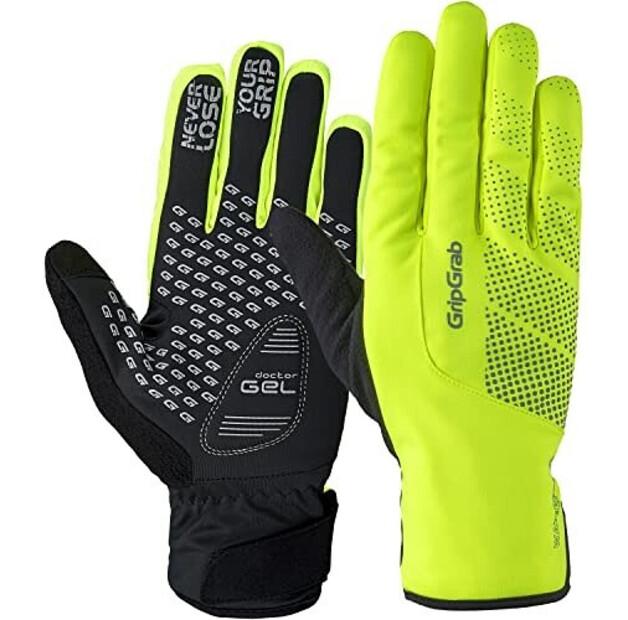 Велосипедные перчатки GripGrab Ride Hi-Vis Winter (желтые) L