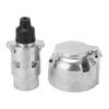 7 Pin Trailer Plug Socket European Standard Aluminum Trailer Trailer Connector Adapter for RV Boats 12V