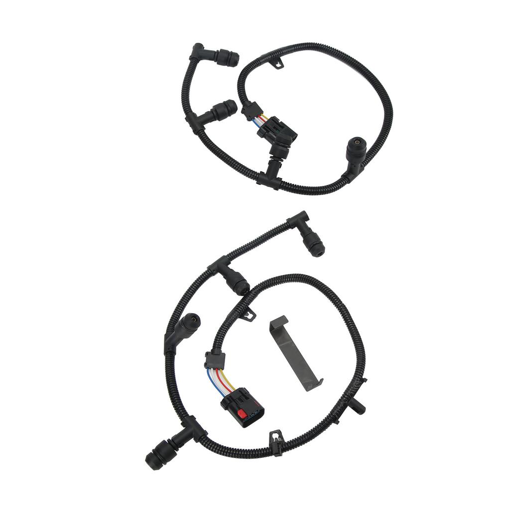 2pcs Glow Plug Wiring Harness with Removal Tool 5C3Z12A690A Left Right Replacement for Ford F450