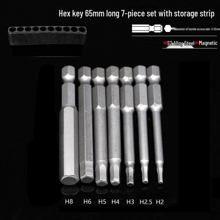 S2 Hexagon Magnetic Impact Driver Bit Set for Electric Screwdrivers