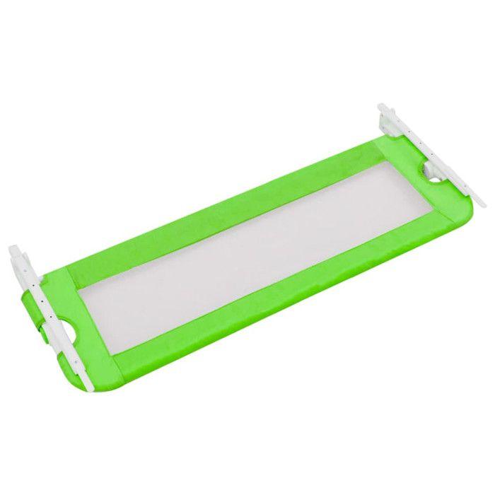 VidaXL Barrière de sécurité de lit d'enfant Vert 120x42 cm Polyester 10168