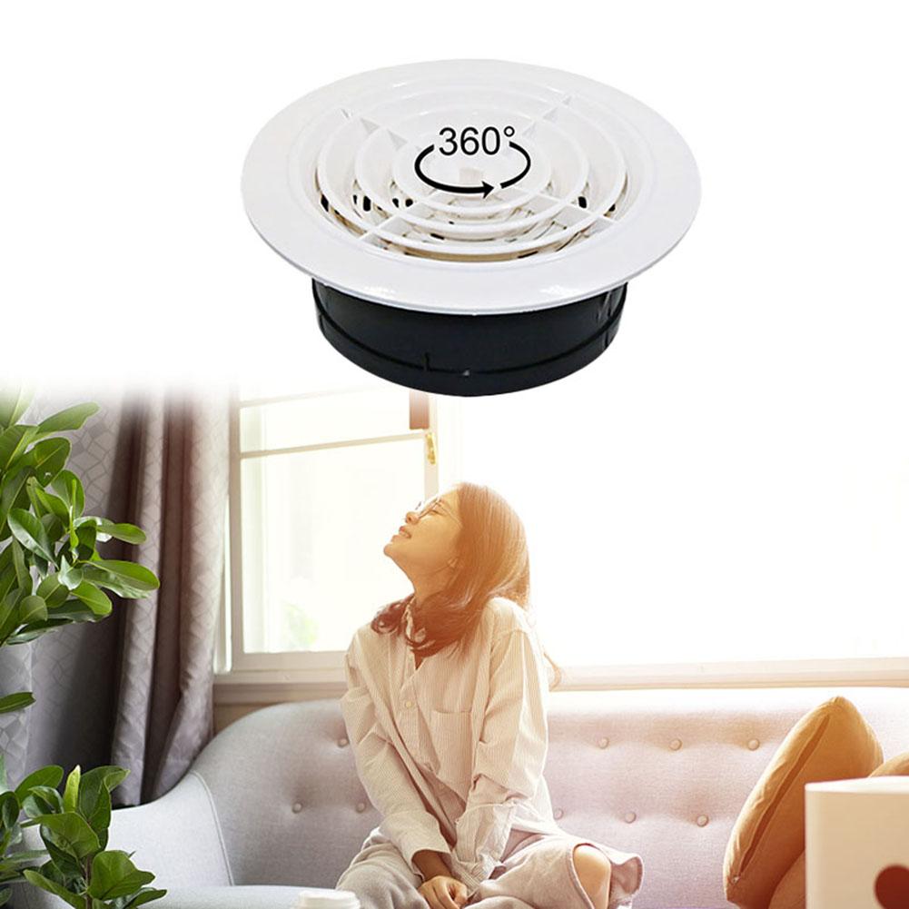 Vent Outlet Air Vent 1 Pcs ABS Accessories Adjustable Exhaust Grille Cover Replacement Round Ventilation Bathroom