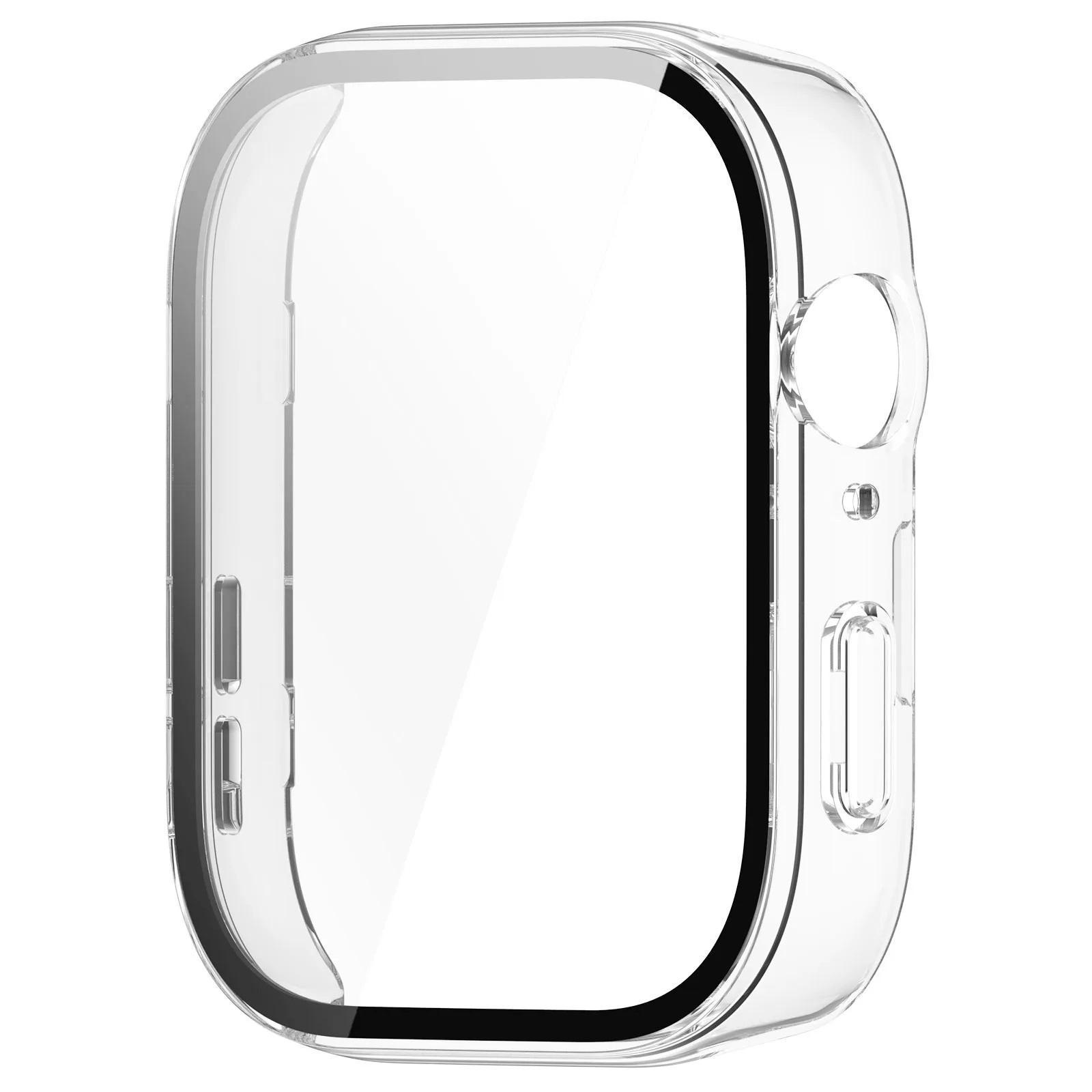 

Glass+PC Case for Huawei Watch Fit 3 band correa Accessories strap All-around Frame Screen Protective Bumper huawei fit3 cover For Huawei fit 3 прозрачный