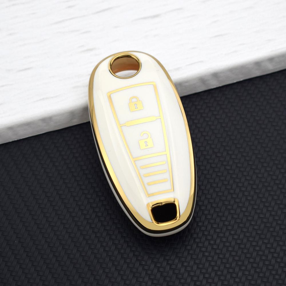 Key Cover Case Key Chain For Suzuki Baleno Ertiga Ciaz Ignis Kizashi Swift SX4 S-Cross Vitara TPU Car Smart Key Case Protector