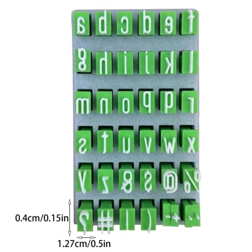 Embossing Alphabet Clay Seal Uppercase Letter Plastic Alphabet Stamps  Craft Supplies
