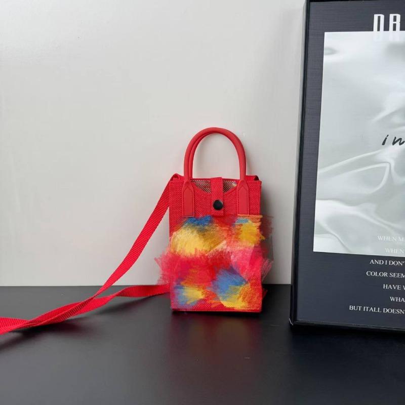 New holiday knitted mobile phone bag New 2 Fa Cai series personalized versatile messenger bag high-end bag