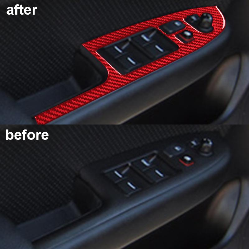 For Acura TSX 2003-2008 Car Interior Decorative Accessories Car Carbon Fiber Black Stickers