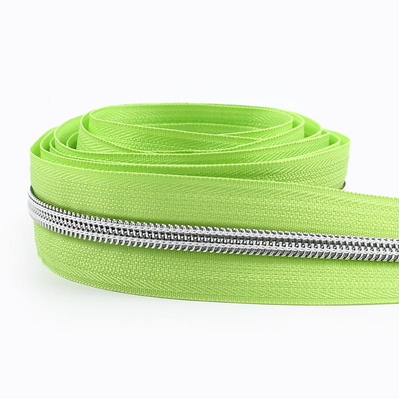 2/3/5/8/10M 5# Nylon Coil Zippers For Bag Clothes DIY Plastic Zipper Tape By The Meter Decorative Zips Repair Sewing Accessories
