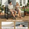 Outdoor Garden Furniture Set 4 Piece Patio Furniture With Slatted Table Indoor Outdoor Balcony Patio Conservatory Set