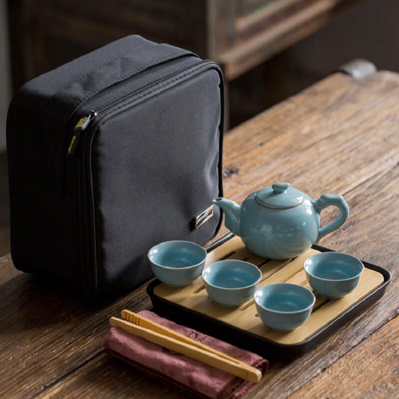 DRY003 Portable Ceramic Travel Tea Set