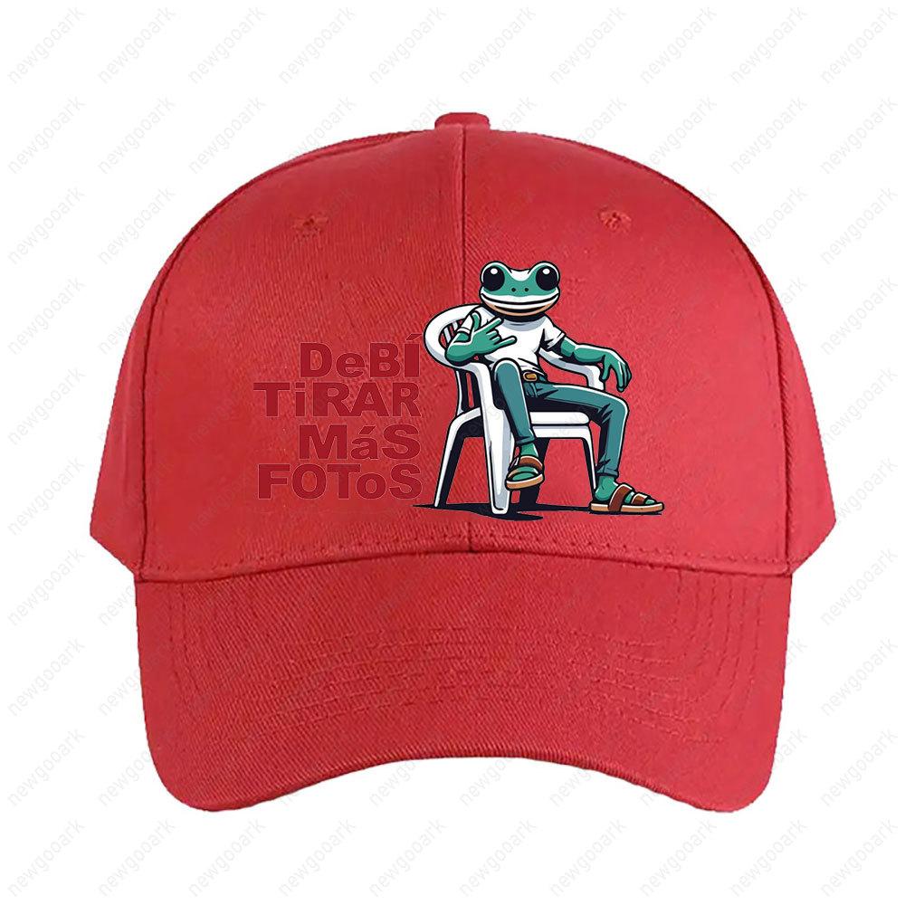 Debí Tirar Más Fotos Sapo Concho Plastic Chair Meme Art Chill Vibes Only Cap Women Unisex Adult Adjustable Printed Baseball Caps