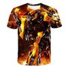 Summer Man 3D Printed Transformers T-shirt Children Cool Cartoon Short Sleeve Clothing Boys Girls Fashion Trend Streetwear