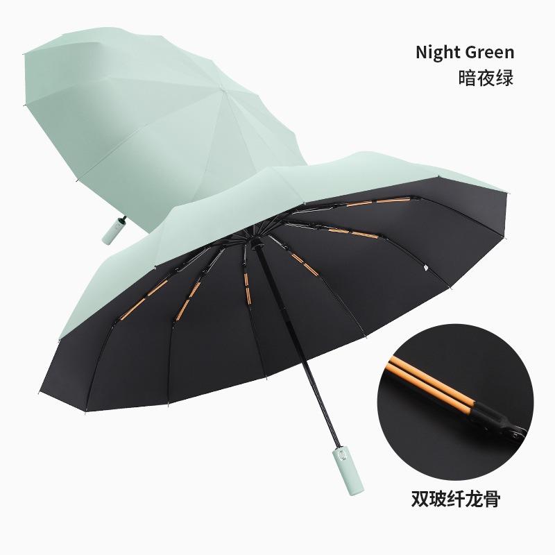 Brother Yang's hot-selling] A large number of 32-bone reinforced bold storm-resistant sun umbrellas
