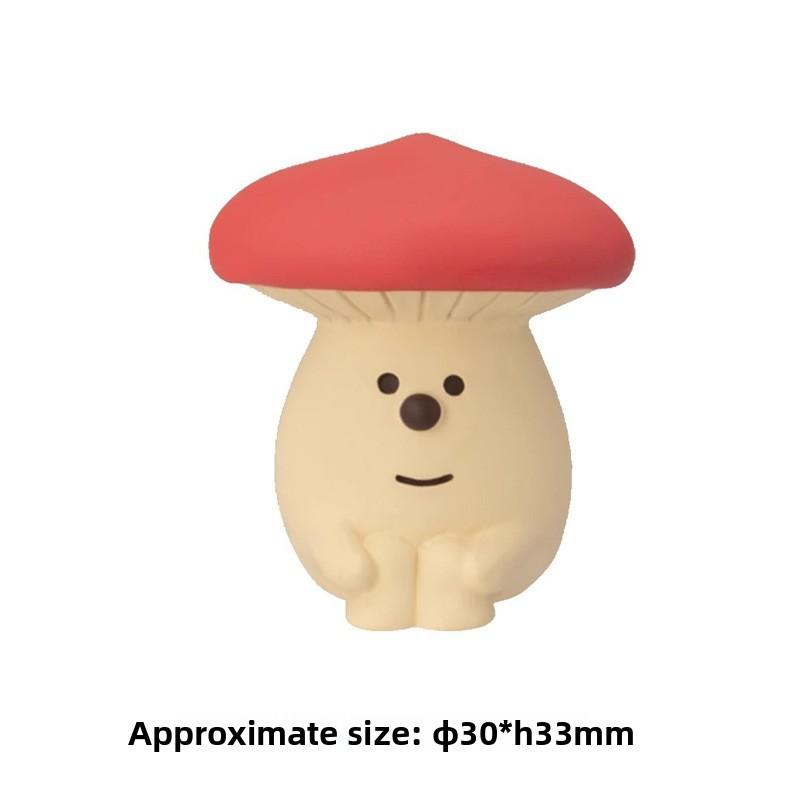 Christmas Resin Art Toys With Festive Mushroom And Cat Designs For Gift Giving