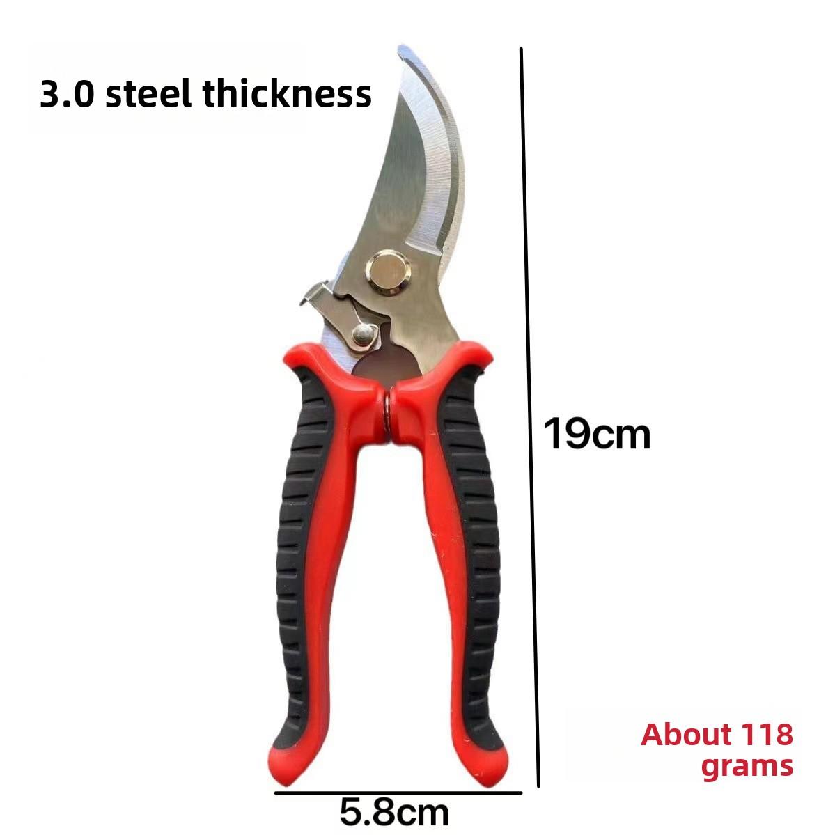 

Сверхпрочные садовые секаторы, толщина лезвия 3,0 мм, триммеры для деревьев, кусторезы для сада, цветов и домашнего использования 3.0 bend (pp bag) красный
