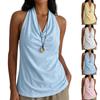 Damen Lässiger und Modischer Kragen Hängende Halslinie Ärmelloses Camisole West