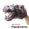 Soft Vinyl Rubber Animal Head Hand Puppet Figure Toys Gloves Model Gift Dinosaur Hand Puppet Toys For Halloween dress up