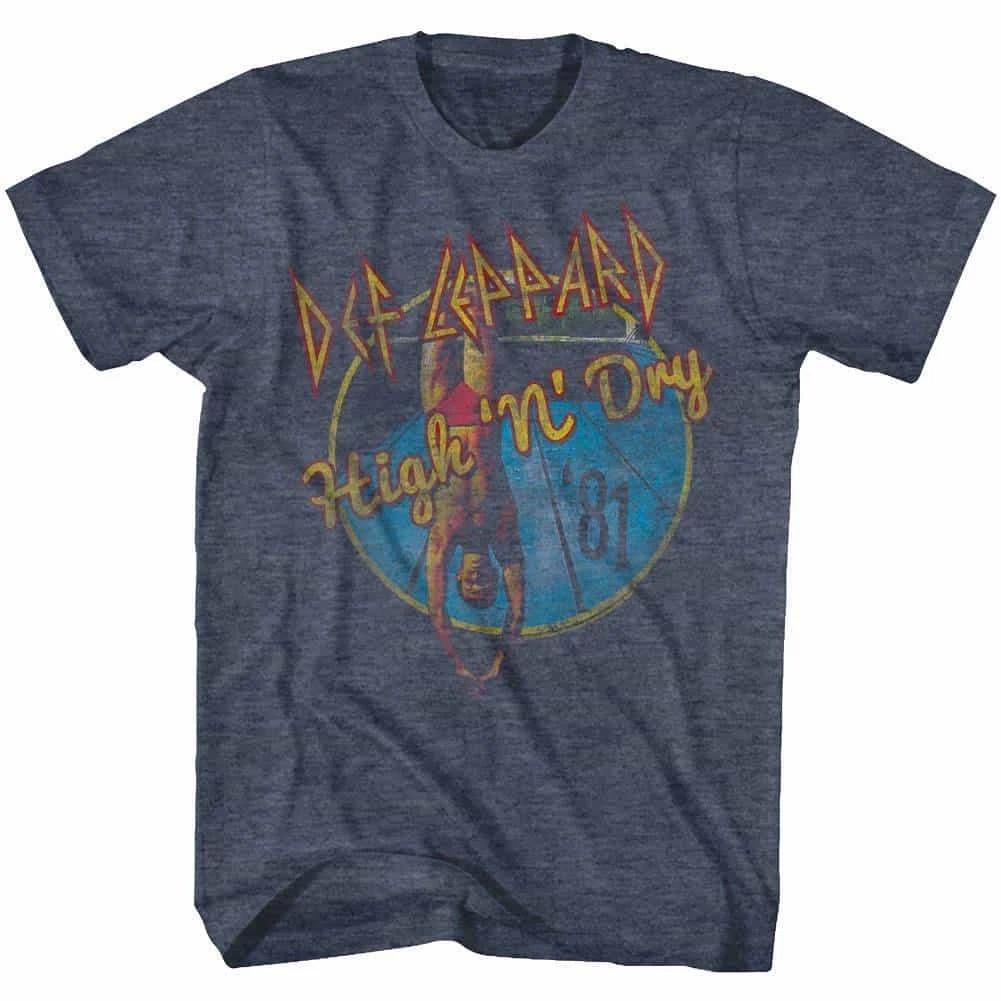 Def Leppard High n Dry Men s T Shirt HEavy Metal Band Merch 3XL