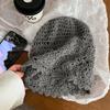 Fashion Style Hand Knitted Crochet Slouchy Beanie for Girls Retro Openwork Bucket Hat Ethnic Bohemian Design Photography Cap