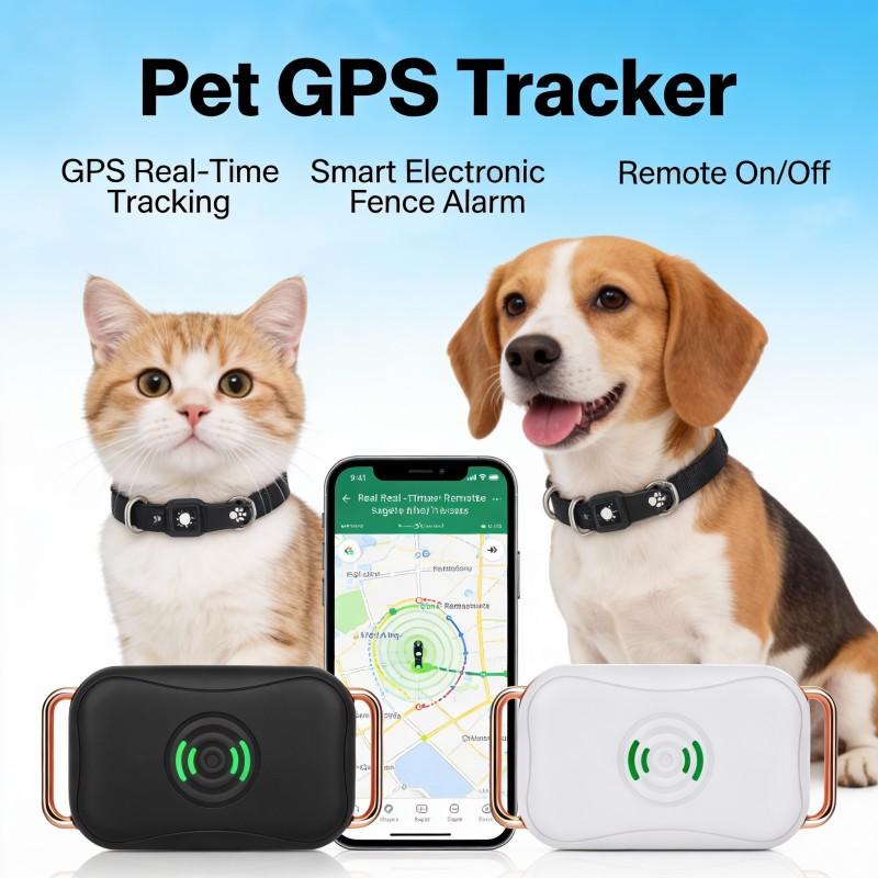 Waterproof GPS Dog Collar Tracker with 4G Connectivity - Real-Time Location & Activity Monitoring for Pets (Unlimited Range)