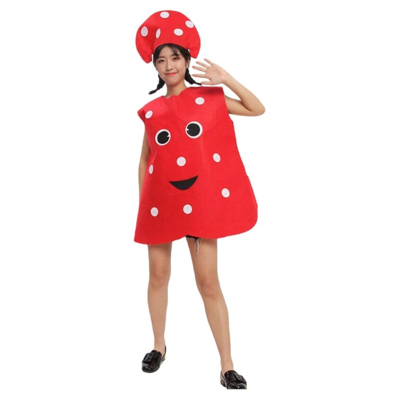 Costumes de Fête sur le Thème des Fruits Respirants Non-tissés pour Multiples Jeux de Rôle lors d'Événements Scolaires et de Célébrations Familiales Confortables à Porter