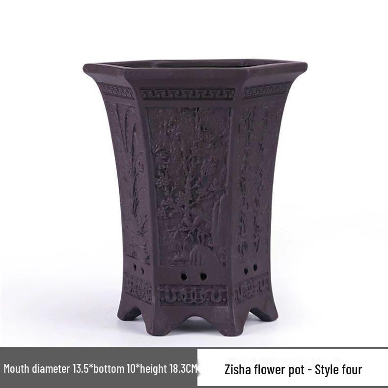 Orchid Large Ceramic Cliff Pot - Breathable, Creative Design for Home or Office