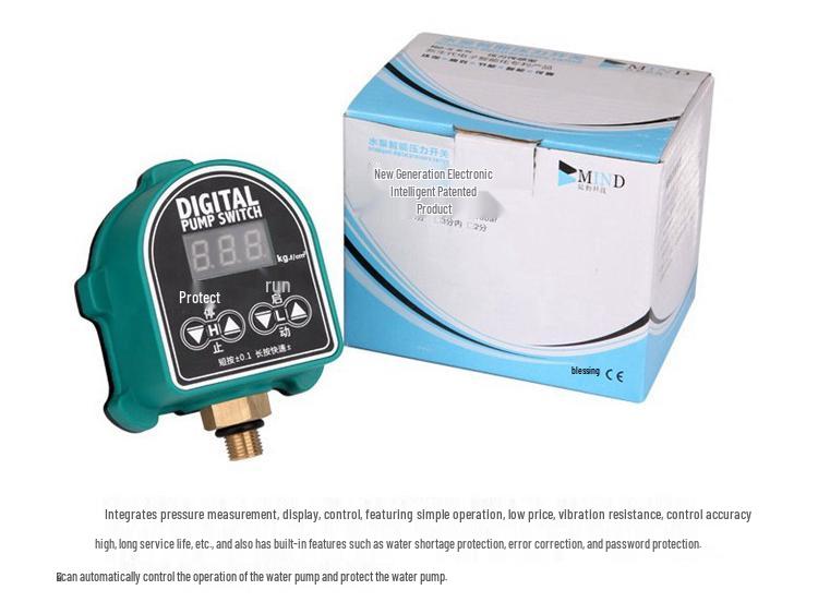 Digital Display Low Water Protection Smart Pressure Controller for Pumps